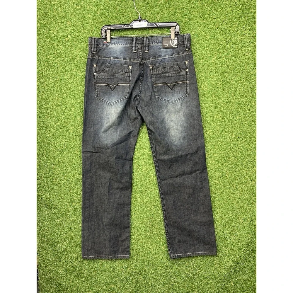 Diesel Viker Jeans Mens 36 36x28 Dark Wash Straight Leg Baggy Skater Grunge Y2K